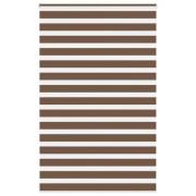 vidaXL Rullgardin zebra brun 150x230 cm tyg bredd 145,9 cm polyester