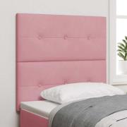 vidaXL Huvudgavel Rosa 80 cm Sammet