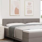 vidaXL LED huvuddyna med LED-ljusslingor Taupe 200 cm tyg