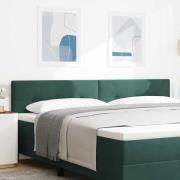 vidaXL LED huvuddyna med LED-ljusslingor Grön 200 cm Sammet