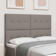 vidaXL LED huvuddyna med LED-ljusslingor Taupe 160 cm tyg
