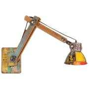 vidaXL Vägglampa industriell stil flerfärgad rund E27