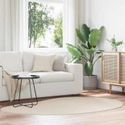 vidaXL Områdesmattor HUARTE Beige 140 x 200 cm Polyester