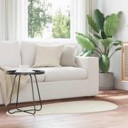 vidaXL Områdesmattor HUARTE Kräm 80 x 150 cm Polyester