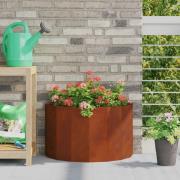 vidaXL Planteringskärl Rostig 60 x 30 x 35 cm Väderbeständig stål