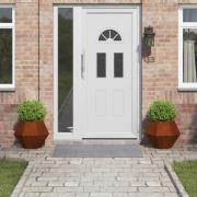 vidaXL Planteringskärl 2 pcs Rostig 50 x 50 x 40 cm