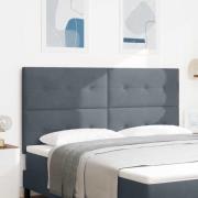vidaXL Huvudgavel Mörkgrå 180 cm Sammet