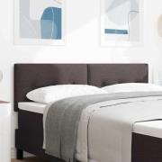 vidaXL LED huvuddyna med LED-ljusslingor Mörkbrun 144 cm tyg