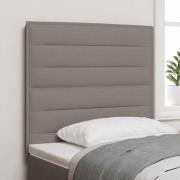 vidaXL LED huvuddyna med LED-ljusslingor Taupe 100 cm tyg