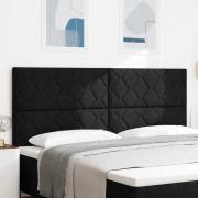 vidaXL LED huvuddyna Svart 200 cm tyg