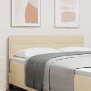 vidaXL Huvudgavel Kräm 144 cm tyg