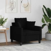 vidaXL Fåtölj svart 60 cm tyg
