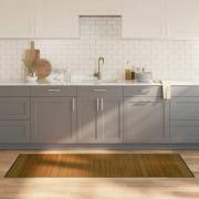 vidaXL Matta rektangulär brun 70x200 cm bambu