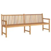 vidaXL Trädgårdsbänk 228 cm massiv teak