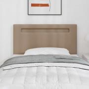 vidaXL LED huvuddyna Cappuccino 90 cm Konstläder