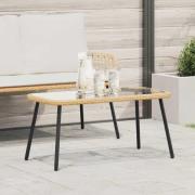 vidaXL Kaffeebord Brun och svart 90 x 45 x 43 cm konstrotting