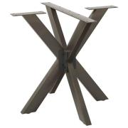 vidaXL Matbordsben spindelformad svart 85x85x(72-73) cm stål