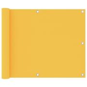 vidaXL Balkongskärm gul 75x300 cm oxfordtyg