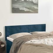 vidaXL Sänggavlar mörkblå 144x5x78/88 cm sammet