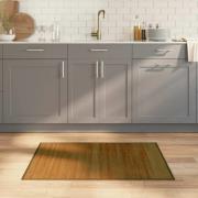 vidaXL Matta rektangulär brun 70x100 cm bambu