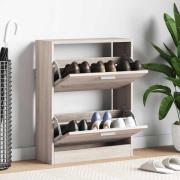 vidaXL Skoskåp i trä med 2 fack eklook