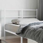 vidaXL Ersättningsgavel metall vit 120 cm