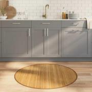 vidaXL Matta rund natur 100 cm bambu