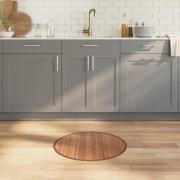 vidaXL Matta rund natur 60 cm bambu