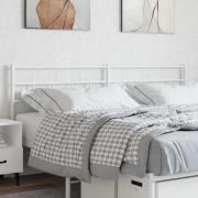 vidaXL Ersättningsgavel metall vit 200 cm