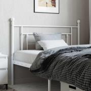 vidaXL Ersättningsgavel metall vit 107 cm