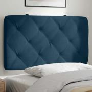 vidaXL Headboard Cushion Blue 90 cm Velvet
