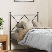 vidaXL Ersättningsgavel metall svart 80 cm