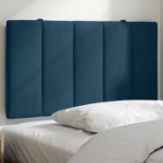 vidaXL Headboard Cushion "Hanko" Blue 80 cm Velvet