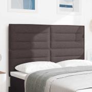 vidaXL Huvudgavel Mörkbrun 144 cm tyg