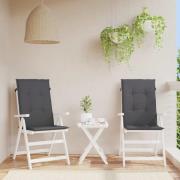 vidaXL Stolsdynor 2 st antracit 120x50x2 cm tyg
