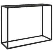 vidaXL Konsolbord svart 100x35x75 cm härdat glas