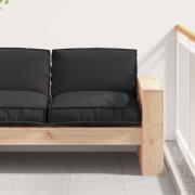 vidaXL Kudde Svart 80 x 80 x 12 cm Oxford Tyg