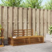vidaXL Utomhussoffset 2 Stycke Naturfärg 182,5 x 63 x 73 cm