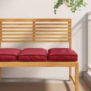 vidaXL Kudde 2 pcs Vinröd 40 x 40 x 8 cm Oxford Tyg
