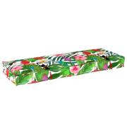 vidaXL Kudde Blommor Flerfärgsdesign 120 x 40 x 8 cm Oxford Tyg