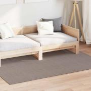 vidaXL Områdesmattor Rektangulär LUGO Taupe 120 x 170 cm Polyester