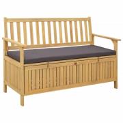 vidaXL Förvaringsbänk med kudde med lagring med dörr