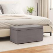 vidaXL Pall Taupe 81 x 41 x 40 cm Tyg och Konstruerat Trä