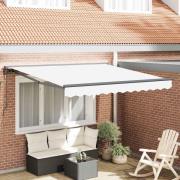 vidaXL Markisram Vit 300 x 250 cm Polyester med PU-beläggning