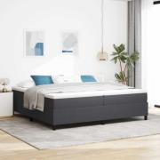 vidaXL Plattform sängram Mörkgrå 200 x 200 cm Kordread tyg