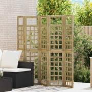 vidaXL Avskärmningsskärm Honung brun 200 x 180 cm Massiv furu