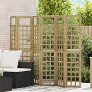 vidaXL Avskärmningsskärm Honung brun 240 x 180 cm Massiv furu