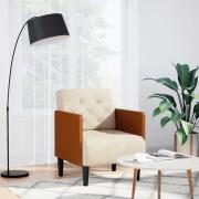 vidaXL Soffstol med armstöd 55 cm linne