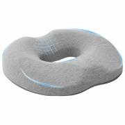 vidaXL Sittkudde Enfärgad Ljusgrå 42 x 36,5 x 8 cm Minneskum