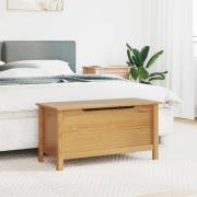 vidaXL Förvaringslåda Honung brun 90 x 40 x 45 cm Massiv furu